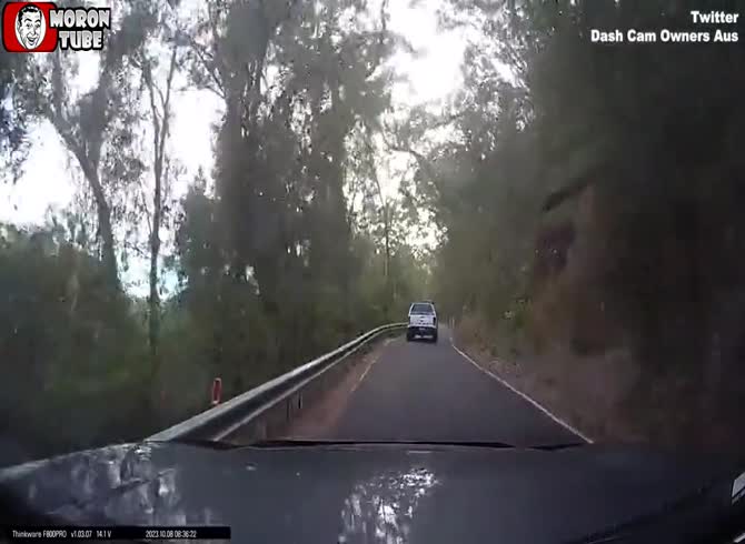 Video :A biker was flung into the air in a head-on accident in Berowra Waters
